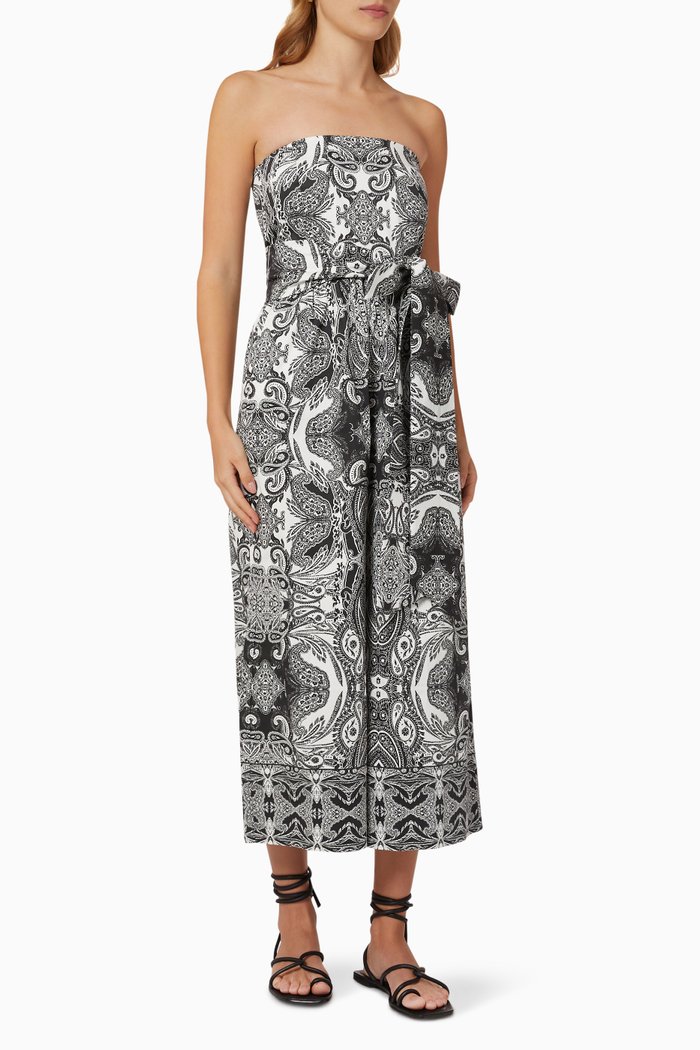 Tina Jumpsuit in Cotton Sateen, Black