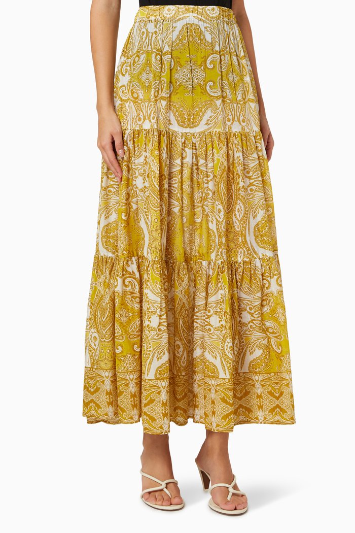 

Melanie Skirt in Cotton Voile, Yellow