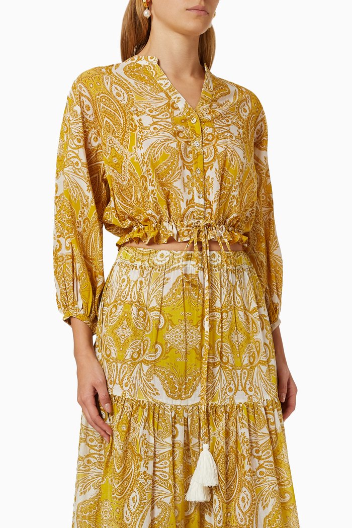 

Perin Top in Cotton Voile, Yellow