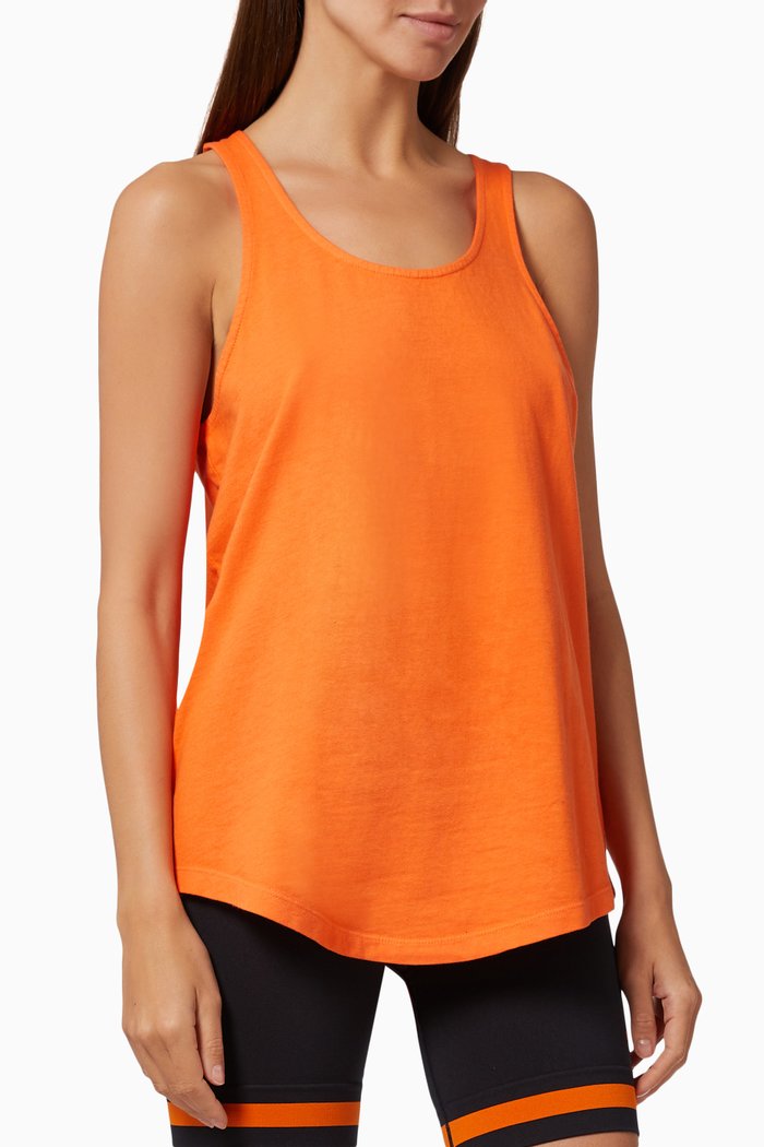 

Issy Tank Top in Cotton Jersey, Orange