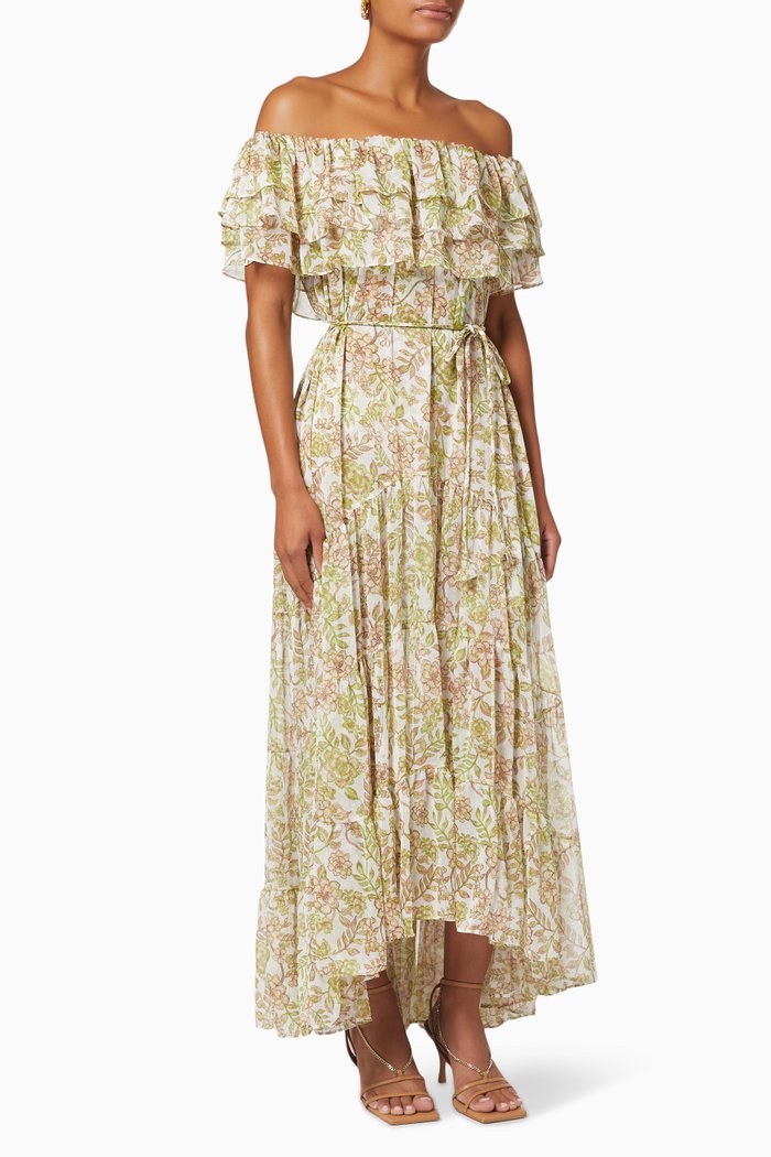 

Olympia Dress in Chiffon, Green