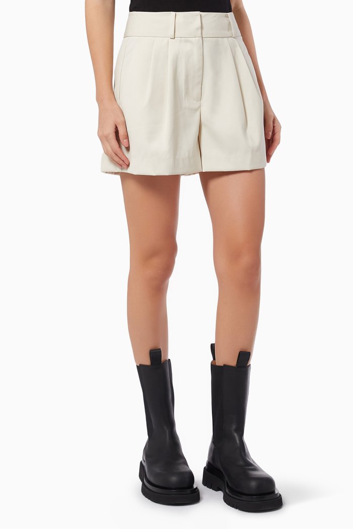 

The Glasshouse Shorts in Suiting Fabric, Neutral