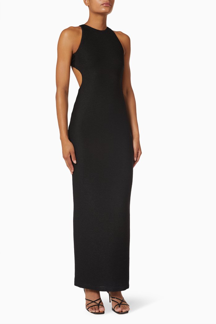 

Penelope Halter Maxi Dress, Black
