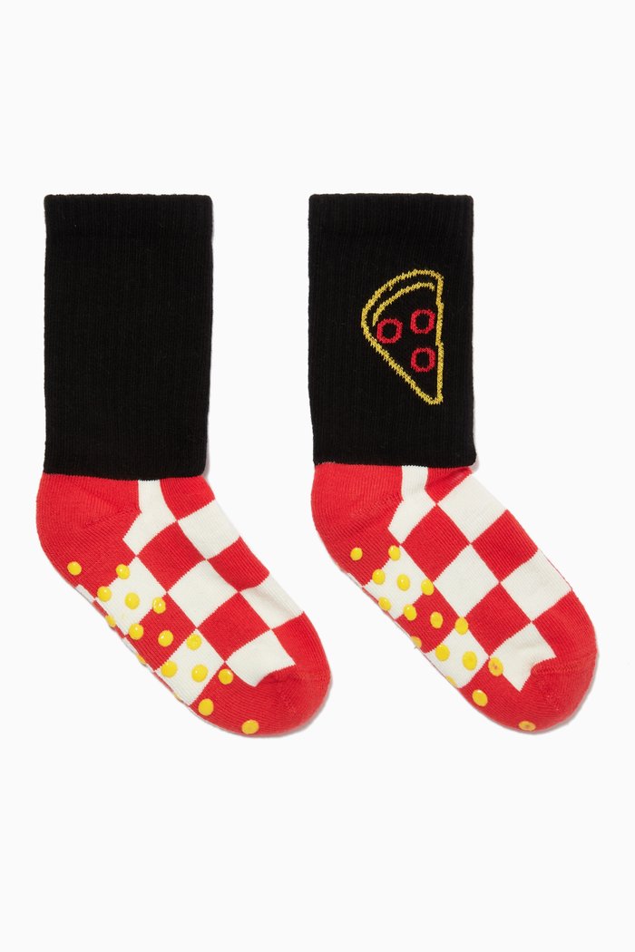 

Pizza Slice Anti-slip Sock in Cotton, Multicolour