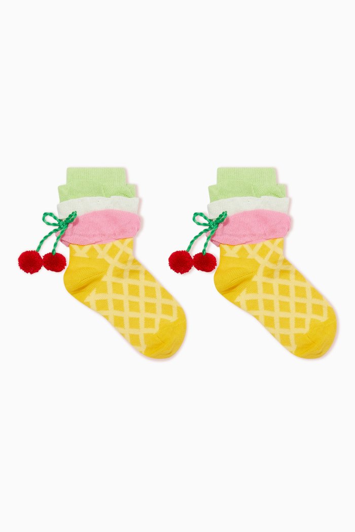 

Ice Cream Socks in Stretch Cotton, Multicolour