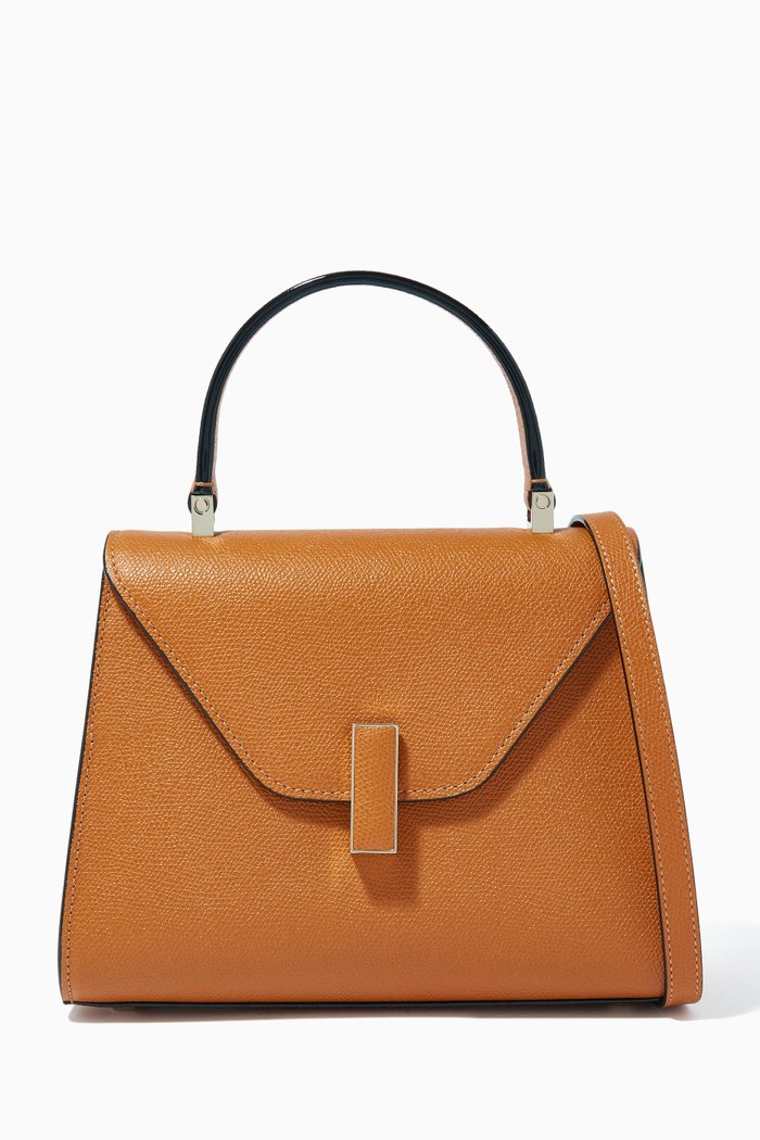 

Iside Mini Bag in Calfskin Leather, Brown
