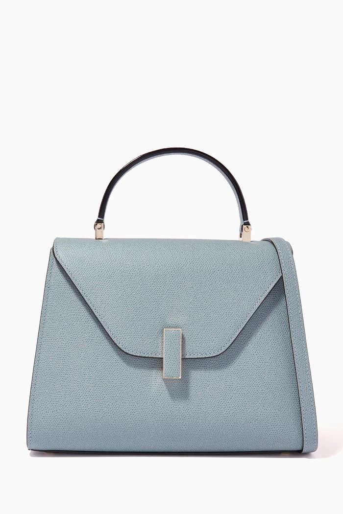 

Iside Medium Bag in Calfskin Leather, Blue