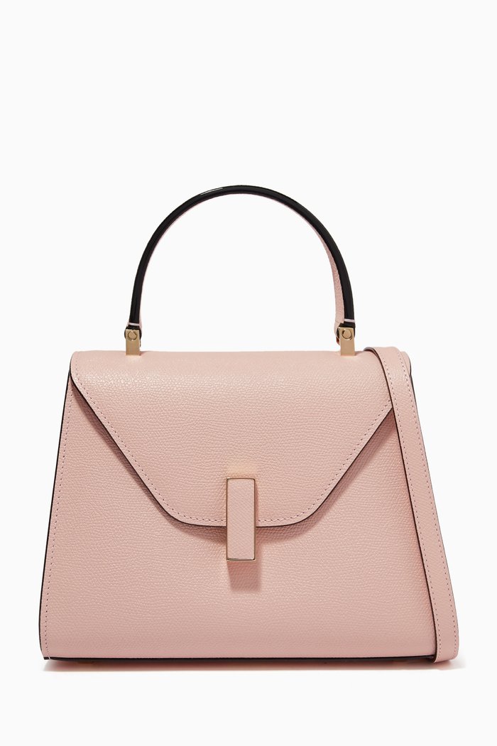 

Iside Mini Bag in Calfskin Leather, Pink