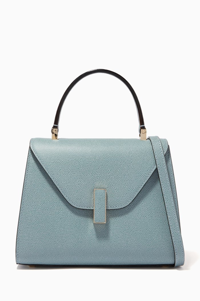 

Iside Mini Bag in Calfskin Leather, Blue
