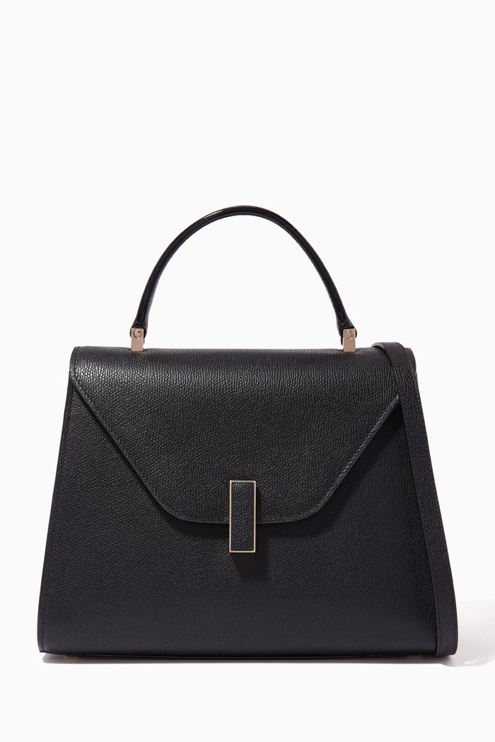 

Iside Medium Bag in Calfskin Leather, Black