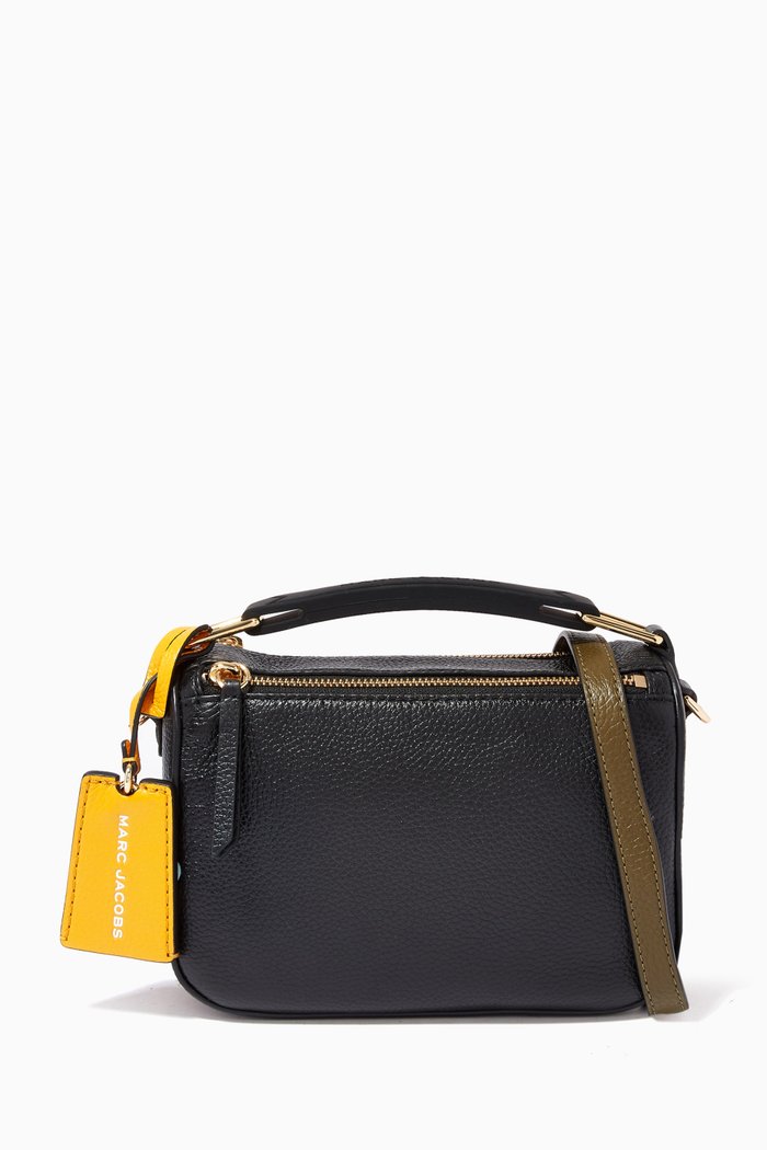 

The Softbox Crossbody Bag in Grainy Leather, Black