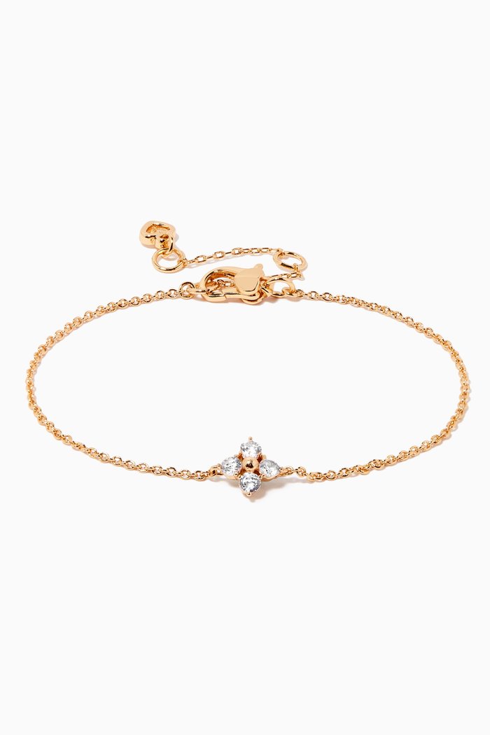 

Myosotis Flower Bracelet in Gold-plated Brass