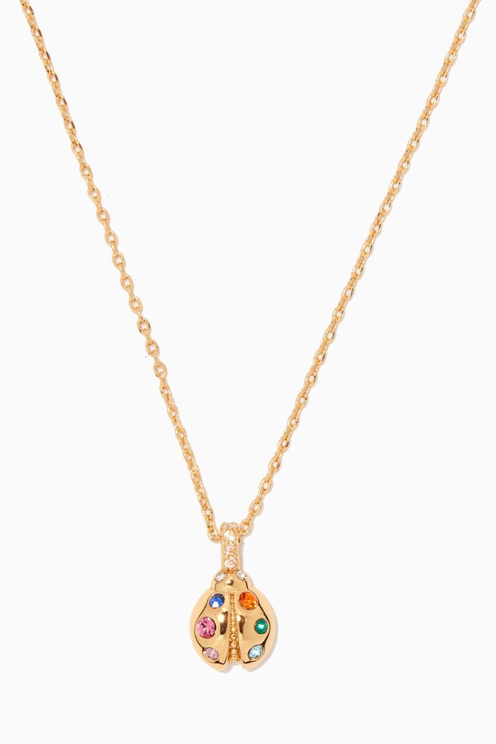 

Ladybug Necklace in Gold-plated Brass