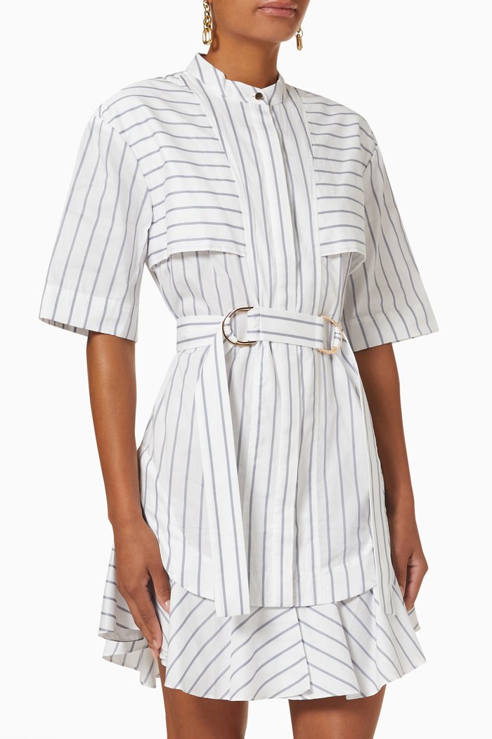 

Milton Mini Dress in Cotton, Blue