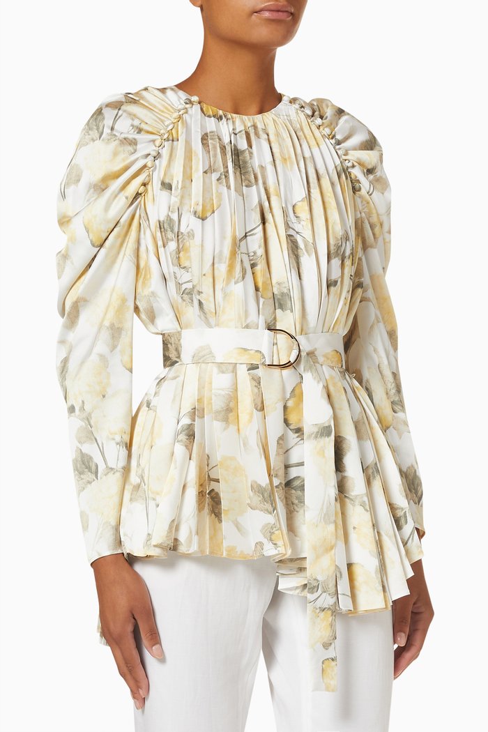 

Cresta Gathered Top, Neutral