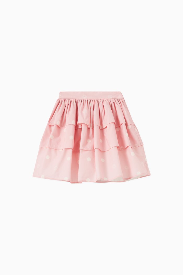 

Polka-dot Skirt in Cotton, Pink