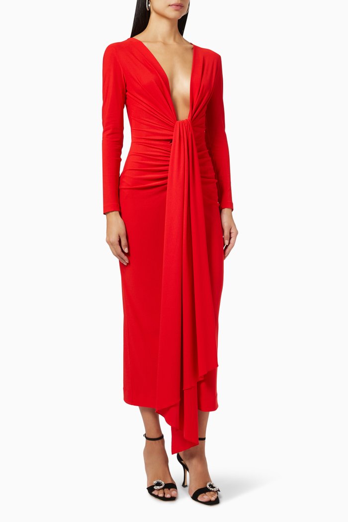 

Lorena Midi Dress, Red