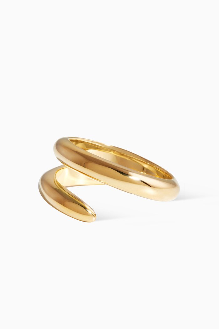 

Claw Chunky Ring in 18kt Gold-plated Vermeil
