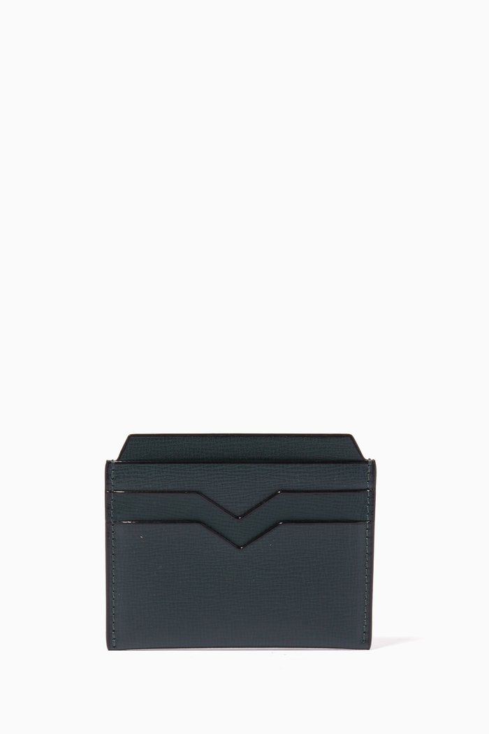

Card Case in Leather, Green
