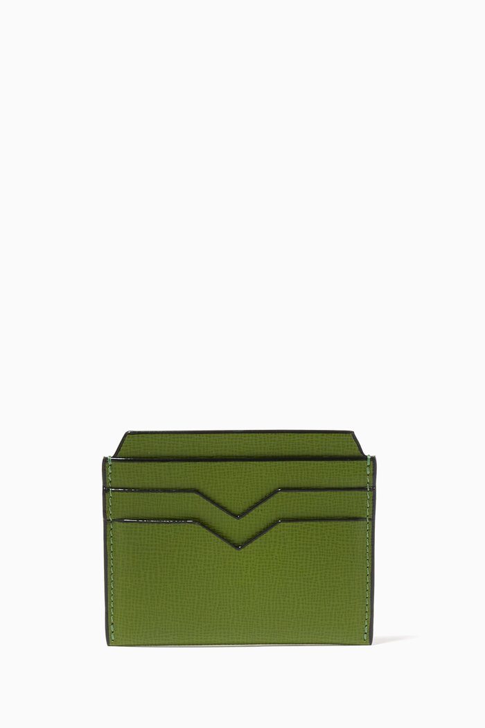 

Card Case in Leather, Green