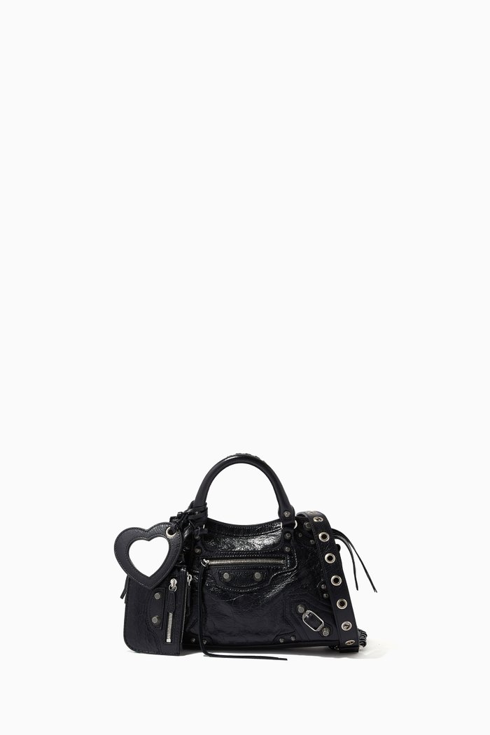 

Neo Cagole XS Shoulder Bag in Arena Lambskin, Black