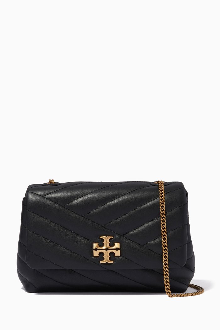 

Kira Chevron Mini Bag in Quilted leather, Black