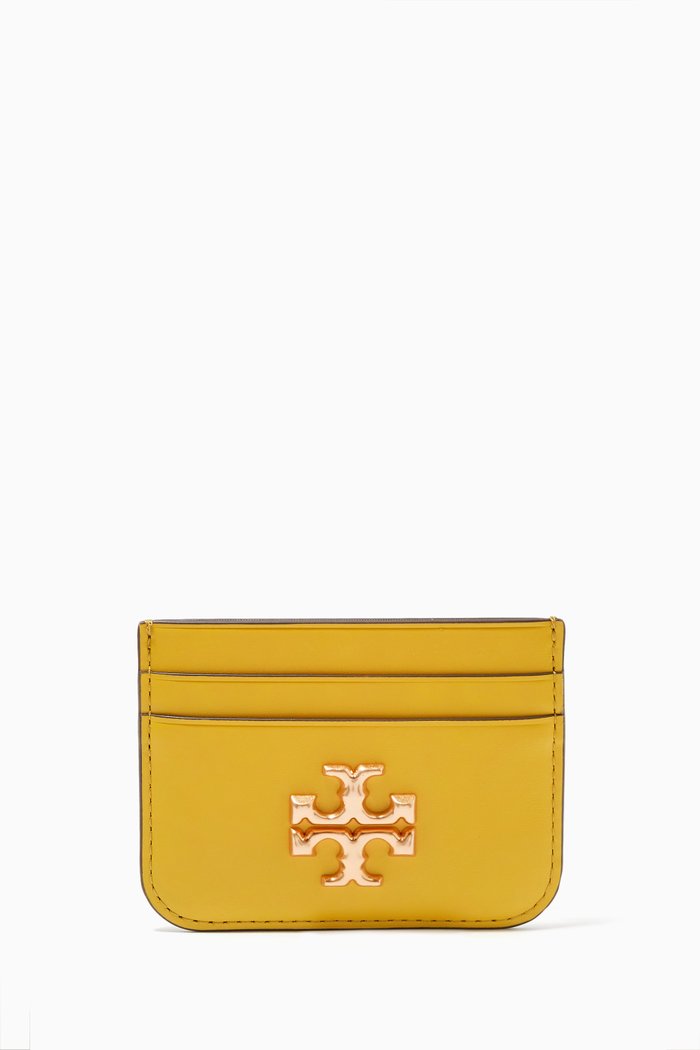 Eleanor Card Case in Leather, Green