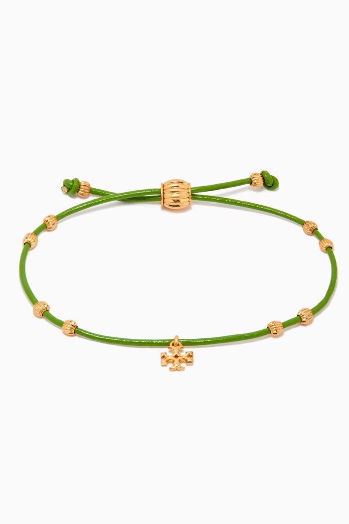 

Kira Beaded Bracelet in Leather, Multicolour