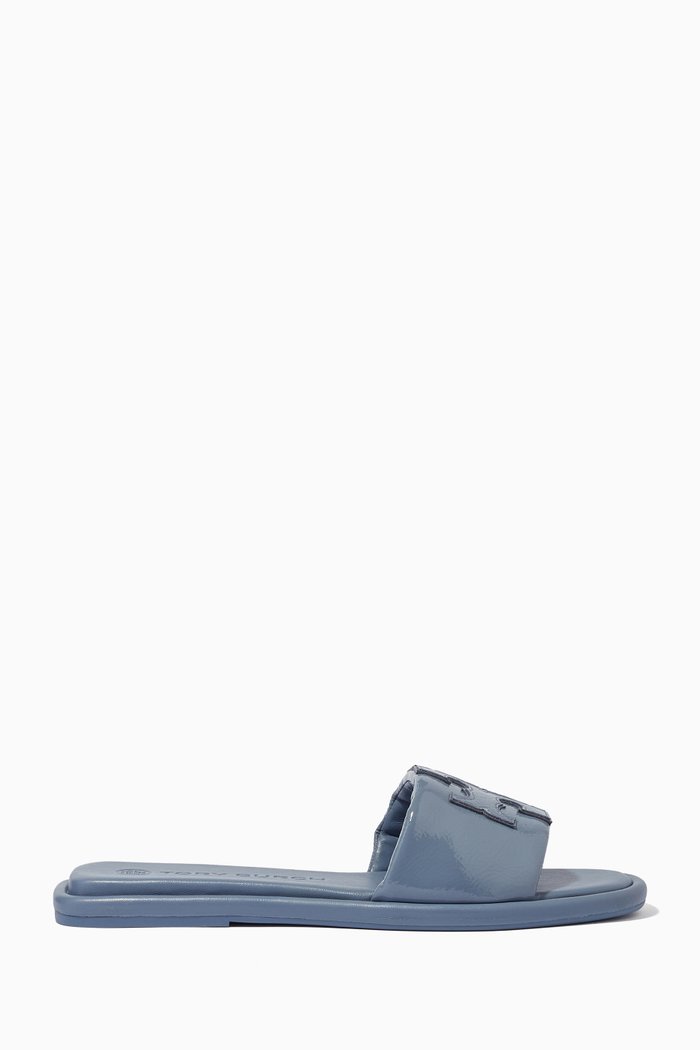 

Double T Sport Slide in Leather, Multicolour