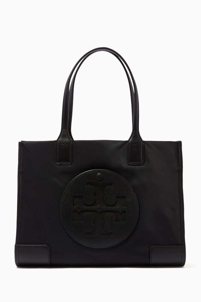 

Small Ella Tote Bag in Nylon, Black