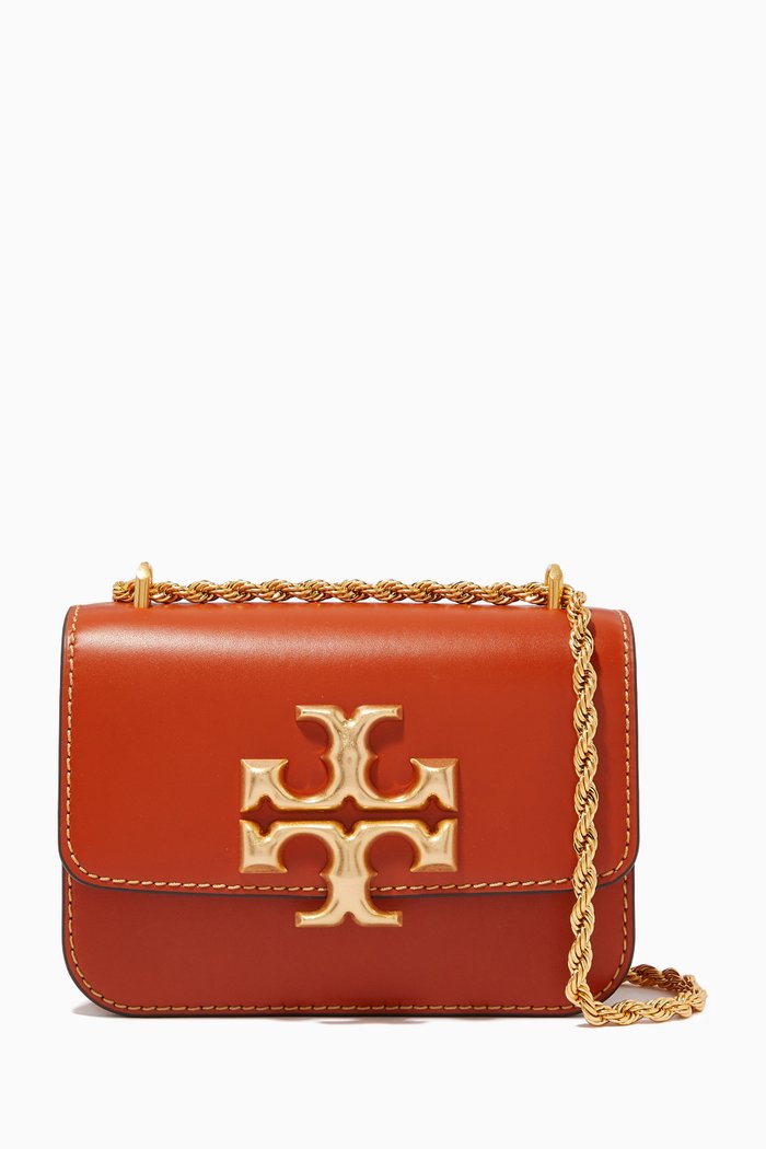 

Eleanor Small Convertible Shoulder Bag in Leather, Red