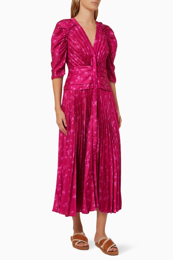 

Maplewood Pleated Dress, Pink