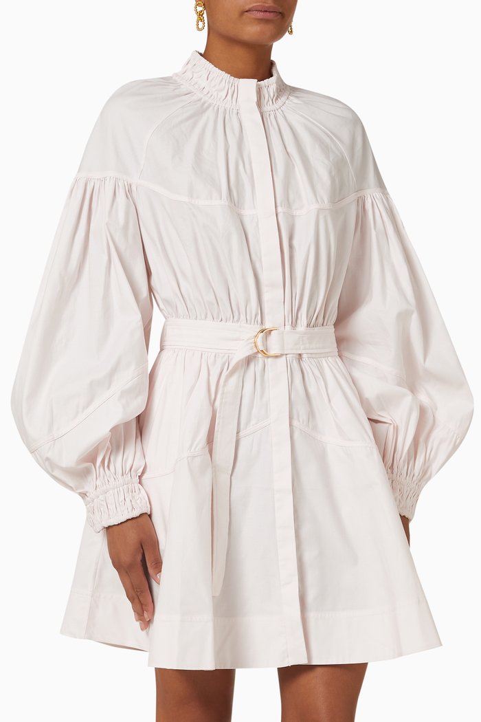 

Marquis Dress in Cotton, Pink
