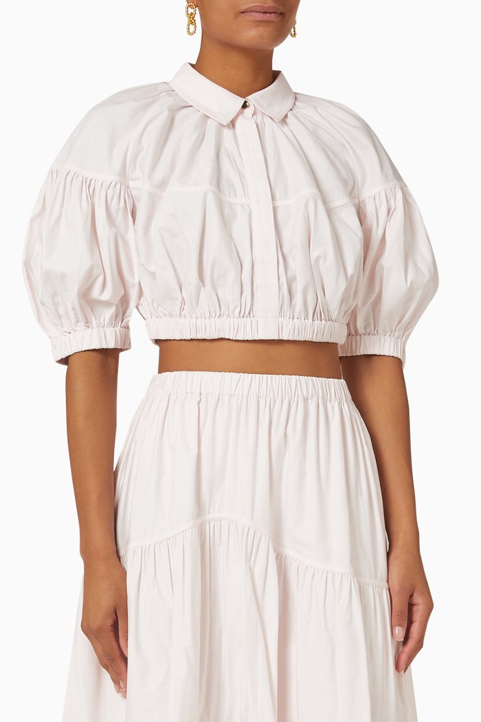 

Marquis Top in Cotton, Pink
