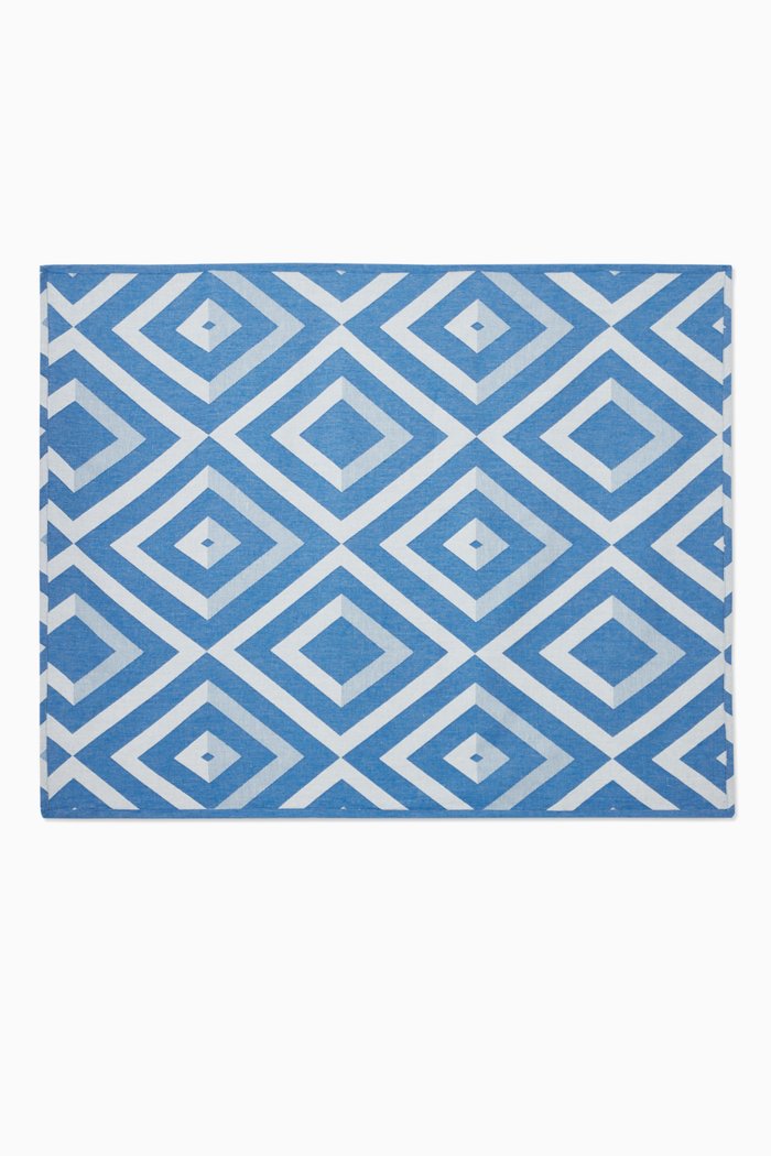 

Beach Towel in Angra Print Jacquard, Blue