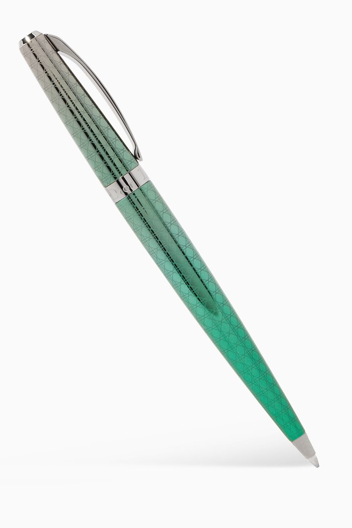 

"Gradient Cannage" Fahrenheit Ballpoint Pen, Green