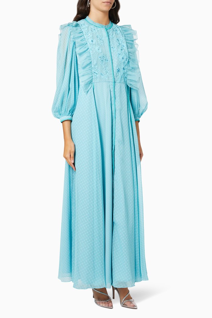 

Brunette Dress in Poly Chiffon, Green