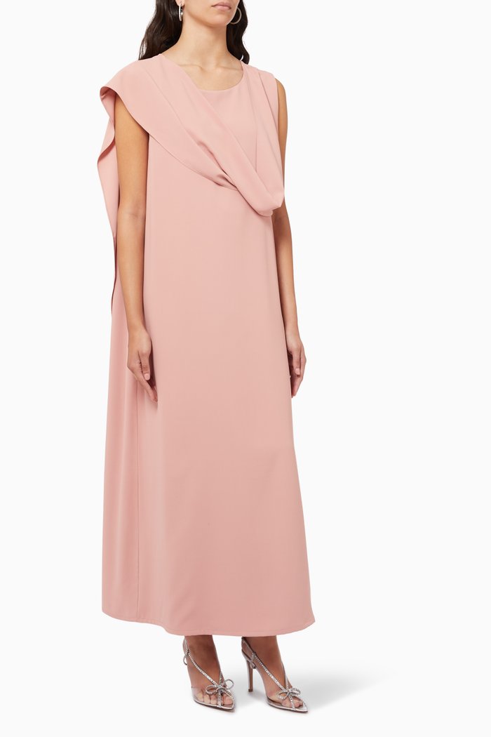 

Draped Maxi Dress, Neutral