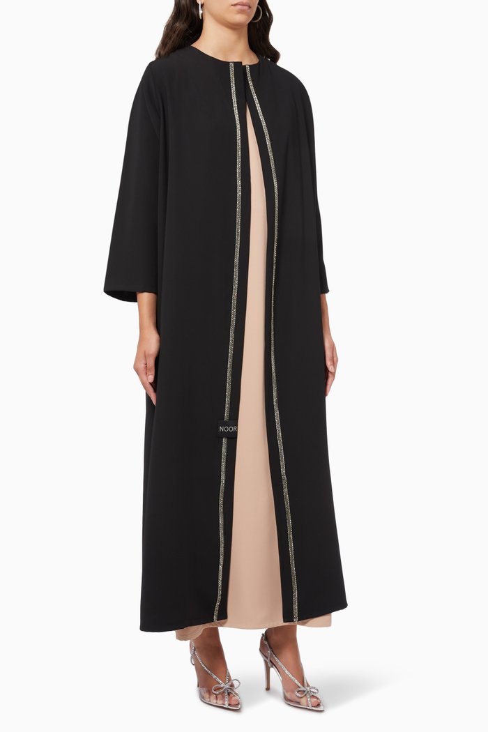

Embellished Abaya, Black