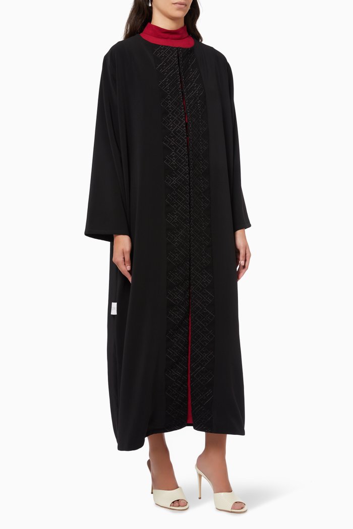 

Embroidered Abaya, Black