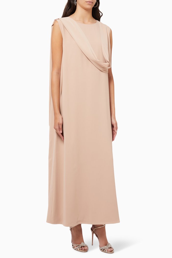 

Draped Maxi Dress, Red