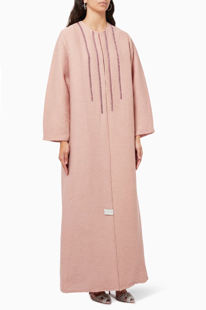 Embellished Abaya, Pink