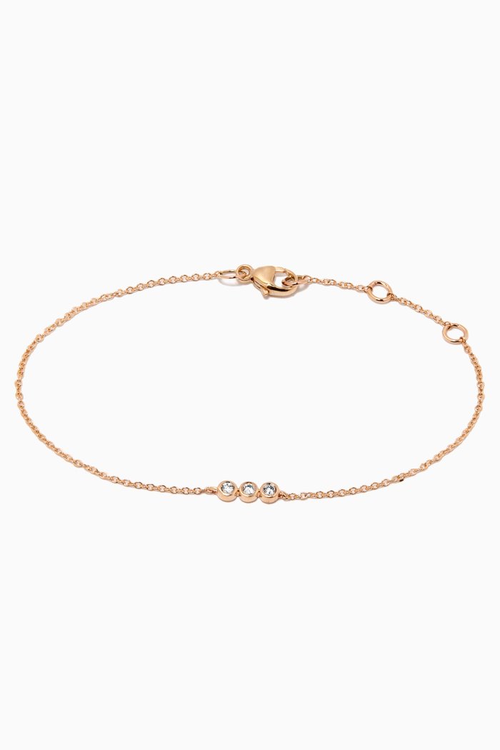 

Mini Diamond Line Bezel Bracelet in 10kt Yellow Gold
