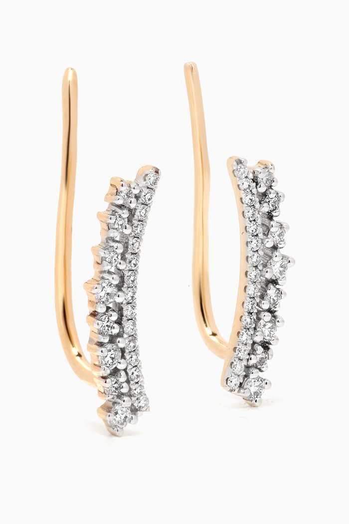 

Sparks Fly Diamond Climber Earrings in 10kt Yellow Gold