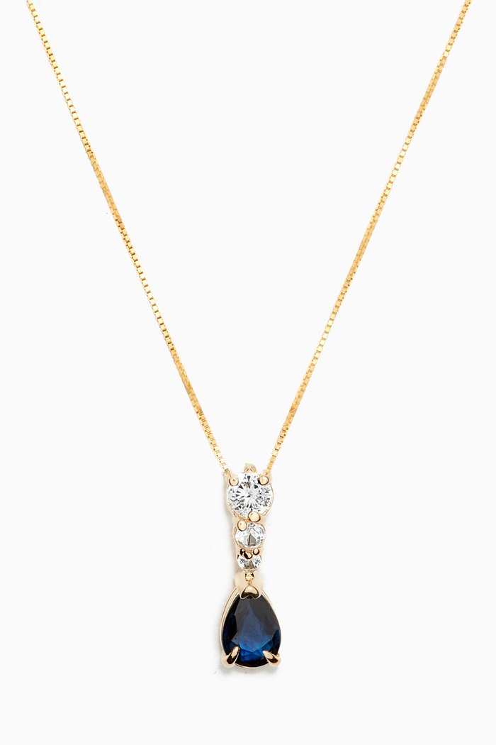 

Blueberry Candyland Necklace in 10kt Yellow Gold