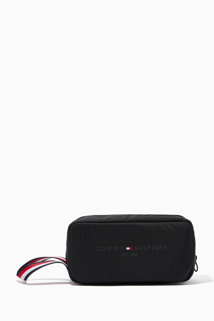

Established Recycled Washbag in Recycled Nylon, Black