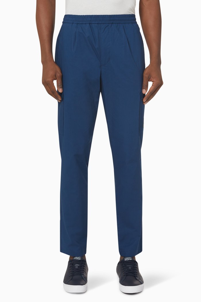 

Chelsea Cargo Chinos in Cotton Poplin, Blue