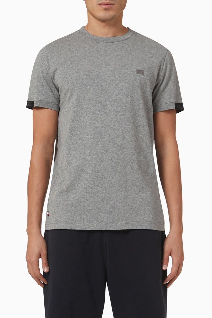 

Tech Essential T-shirt in Organic Cotton, Grey