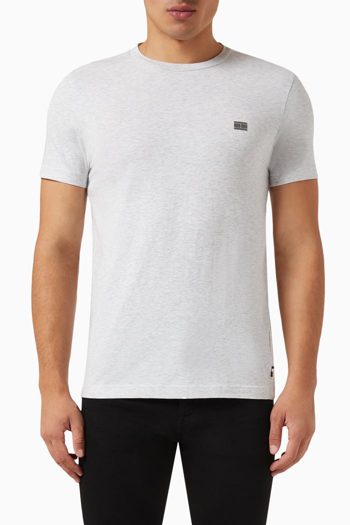 

Tech Essential T-shirt in Organic Cotton, Grey