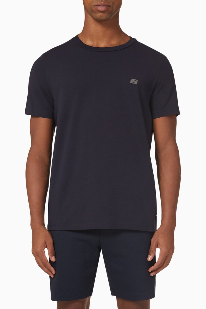 

Tech Essential T-shirt in Organic Cotton, Blue